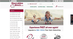Desktop Screenshot of fibercablesdirect.com